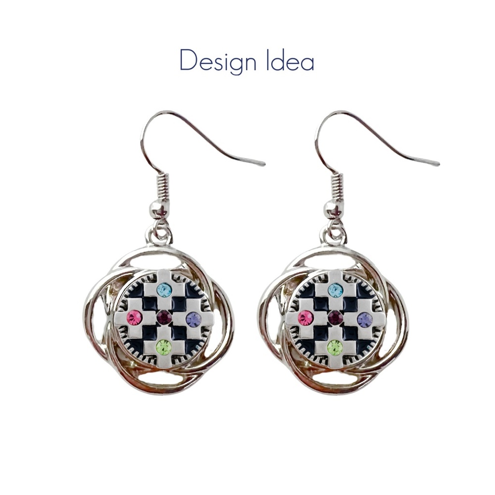 Mini Snap Charms 12mm Set of 9 - Interchangeable Snap Charm Jewelry - Picture 2 of 5